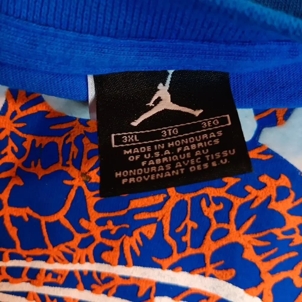 Nike Air Jordan Vintage Tee Mens 3XL Blue‎ Spike Lee Brooklyn Colors Basketball